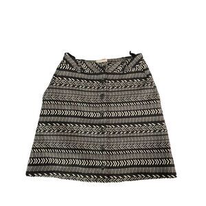 ANTHROPOLOGIE Maeve button front skirt black and white women’s size 0